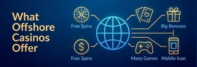 Offshore Casinos offer gamers flexibility, privacy, and rewards